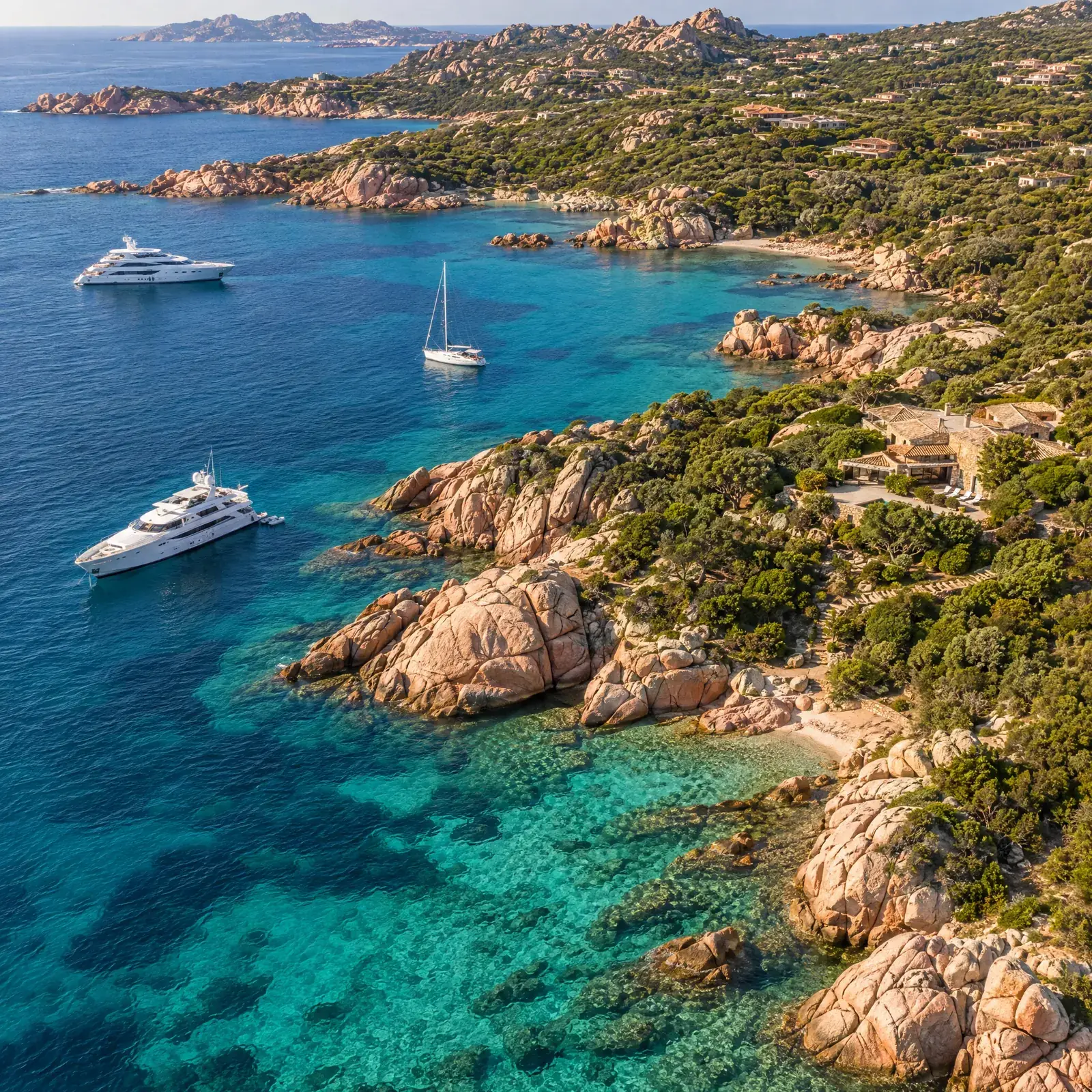 The coves of the Costa Smeralda in northern Sardinia
