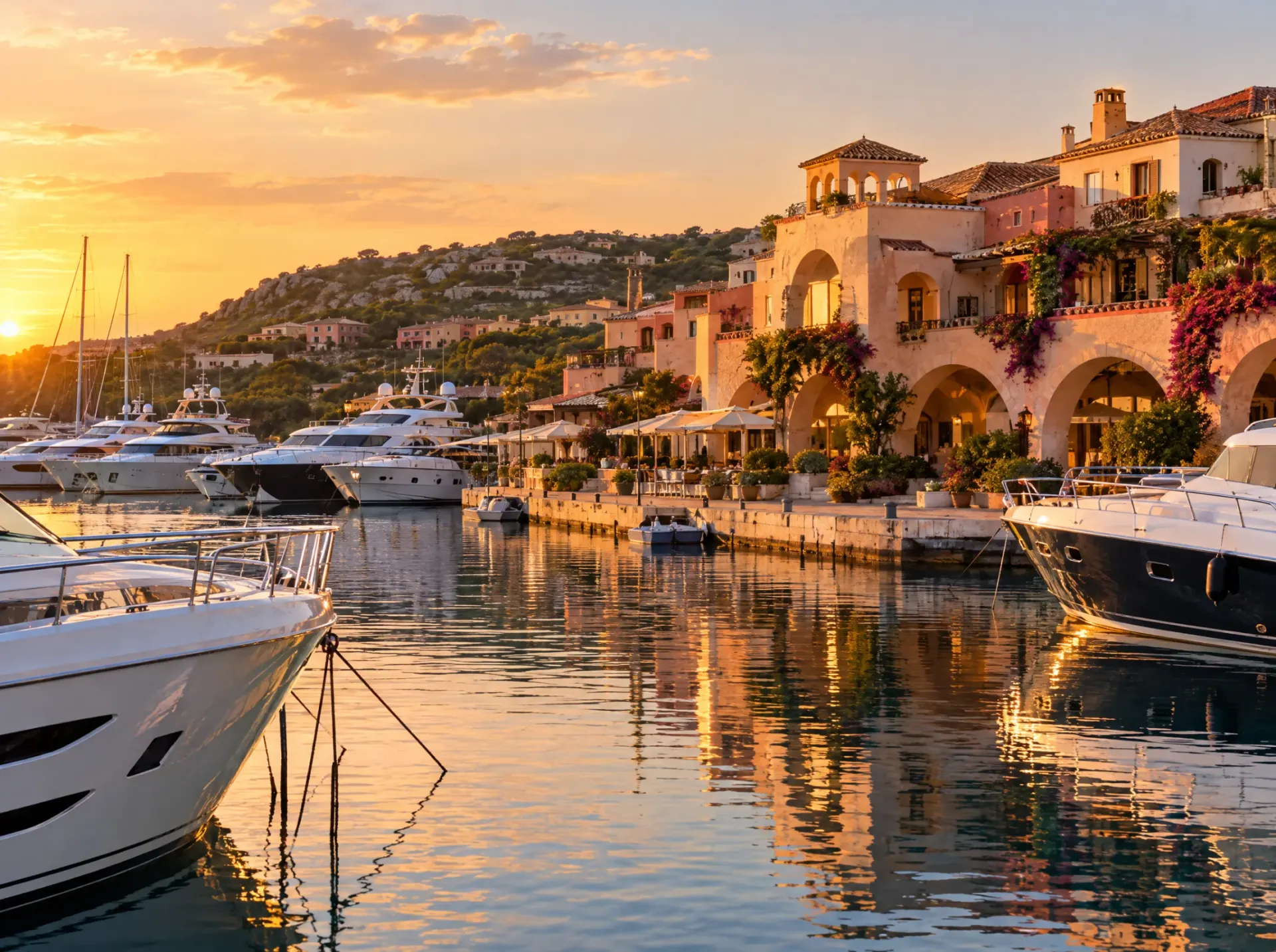 The marina of Porto Cervo